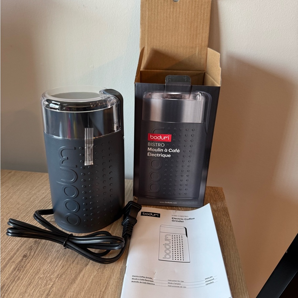 Bodum Bistro Coffee Grinder - Charcoal Gray